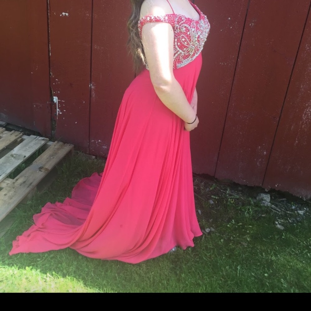 Pink prom dress